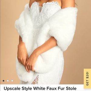 NWT Lulu’s Upscale Faux Fur Stole